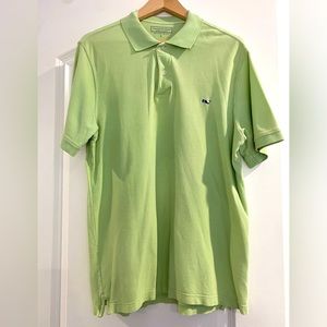 VINEYARD VINES classic pastel green polo with embroidered logo